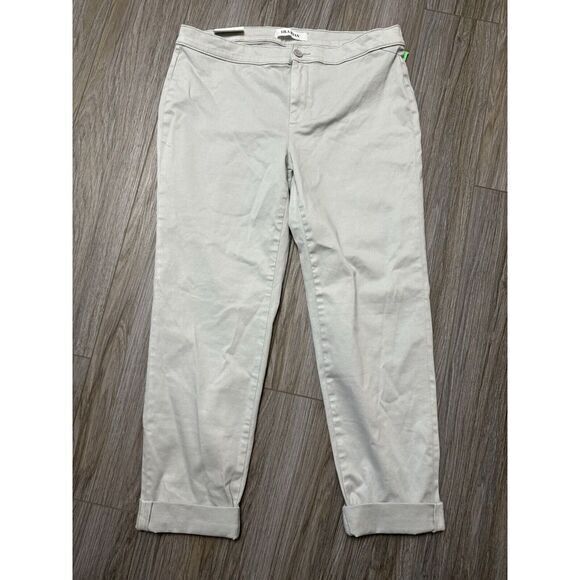 LILA RYAN Pants - Lila Ryan Women's 12 Skinny Tapered Trouser Light Gray NWT